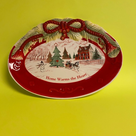 Fitz and Floyd Christmas tray. - Picture 4 of 4